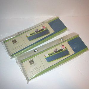 Lot of 2 Jaclyn Smith Fabric Divided Drawer Organizer 12x3x3